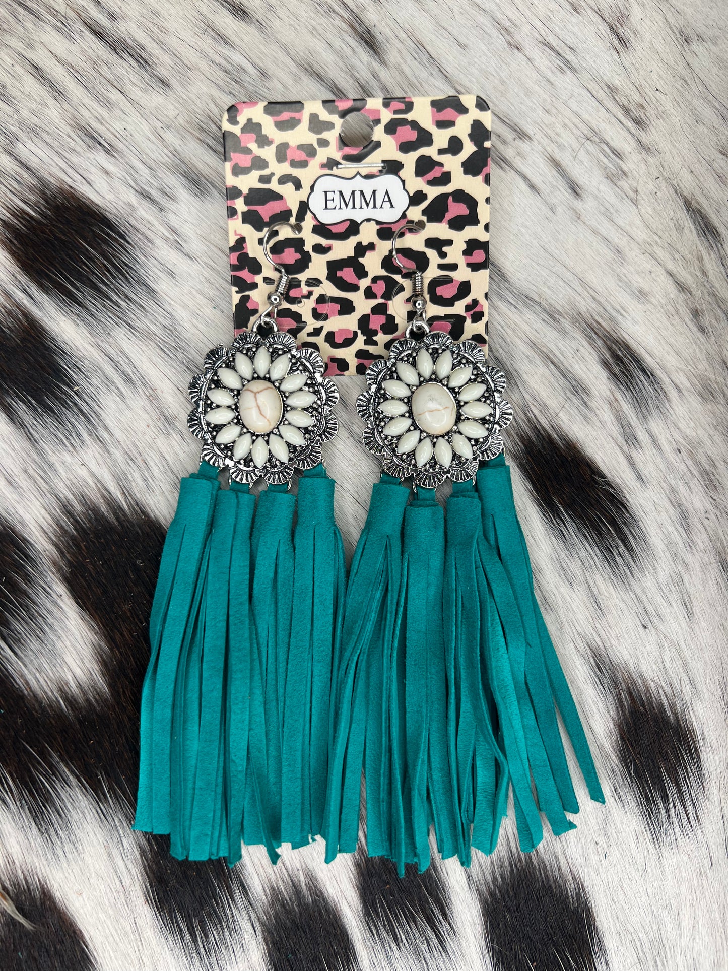 Turquoise Fringe Earrings