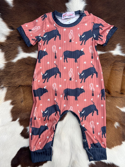 Bucking Bull Romper