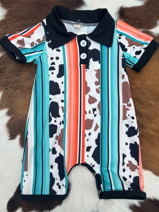 Cow Polo Romper