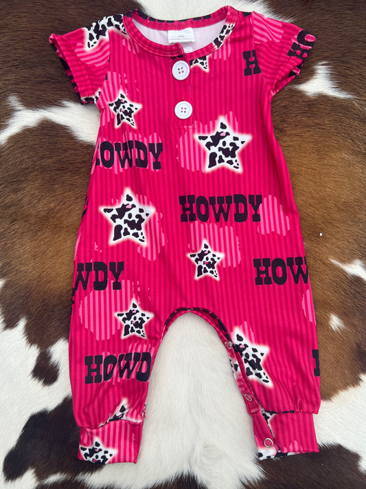 Howdy Cow Romper