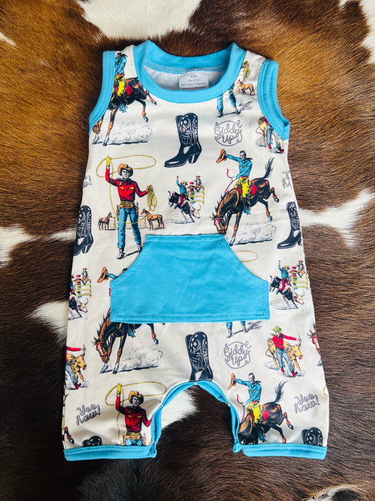 Giddy Up Front Pocket Onesie