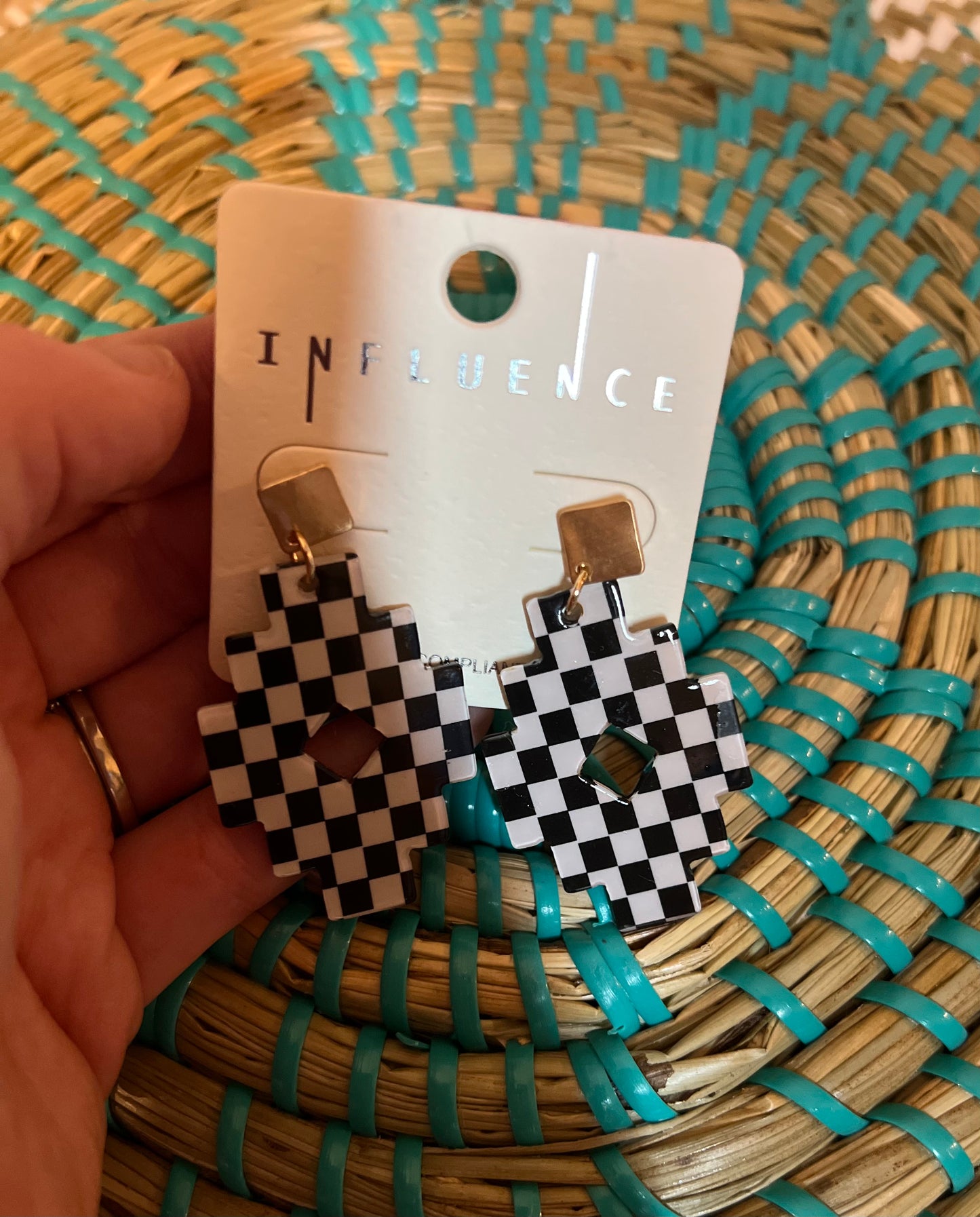 Checkerboard Earrings