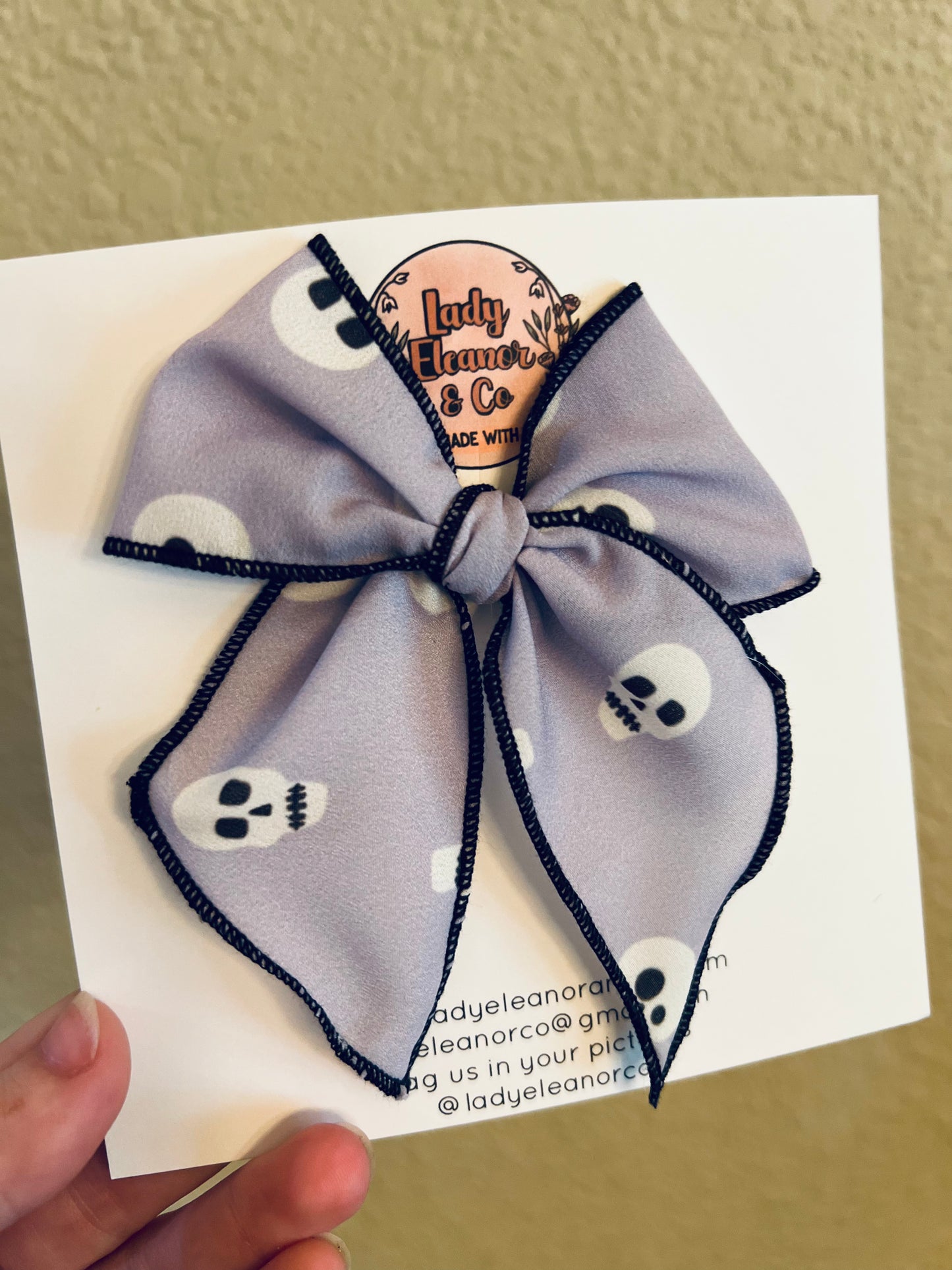 Purple Skeletons Bow