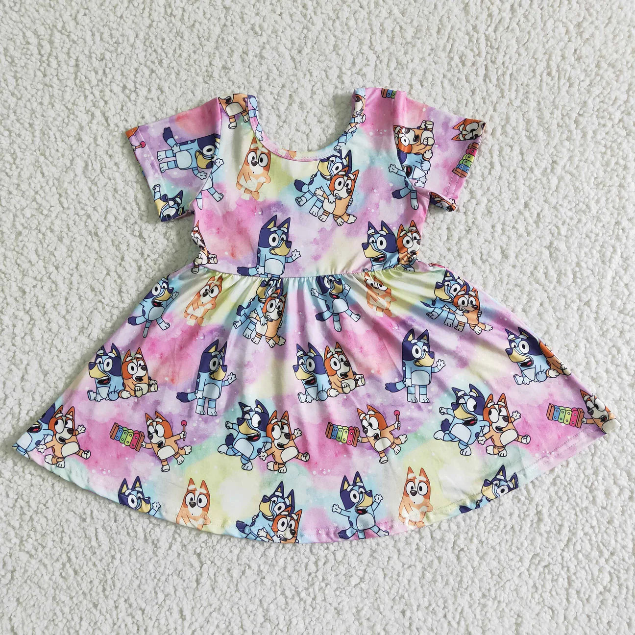 Watercolor Bluey Dress