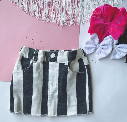 Beetlejuice Denim Skirt