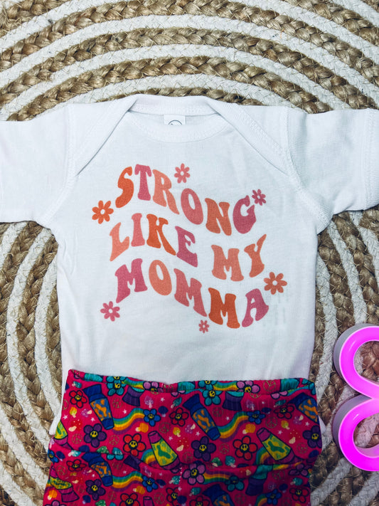 Strong Like My Mama Onesie & Tee