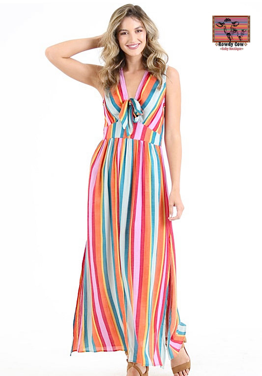 Retro Stripe Maxi