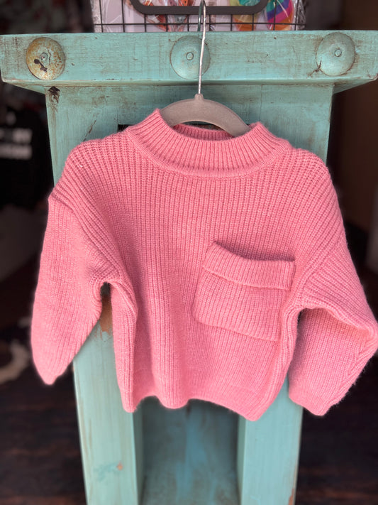 Pink Pocket Sweater