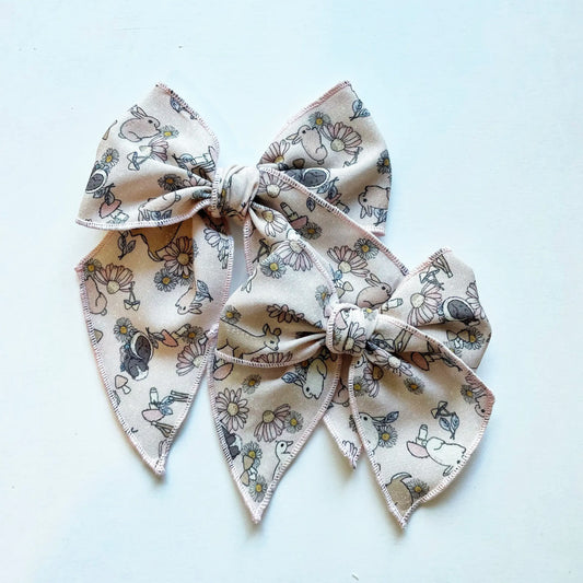 Woodland Creatures Clip Bow